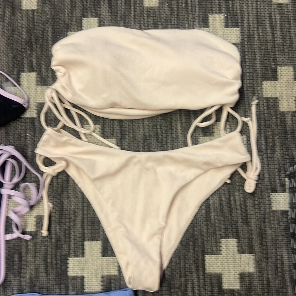 Bundle (3) Large Bikinis (Tan & Blue Are Brand New Never Worn ) - Picture 3 of 4